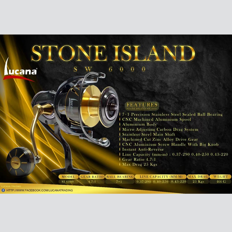 LUCANA STONE ISLAND SW 6000 SPINNING REEL Price in India – Buy