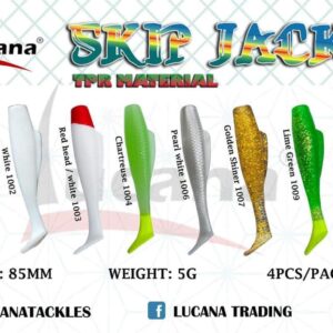 Lucana SKIP JACK Soft Fishing Lure Shad 5g 8.5cm 4pcs/pack