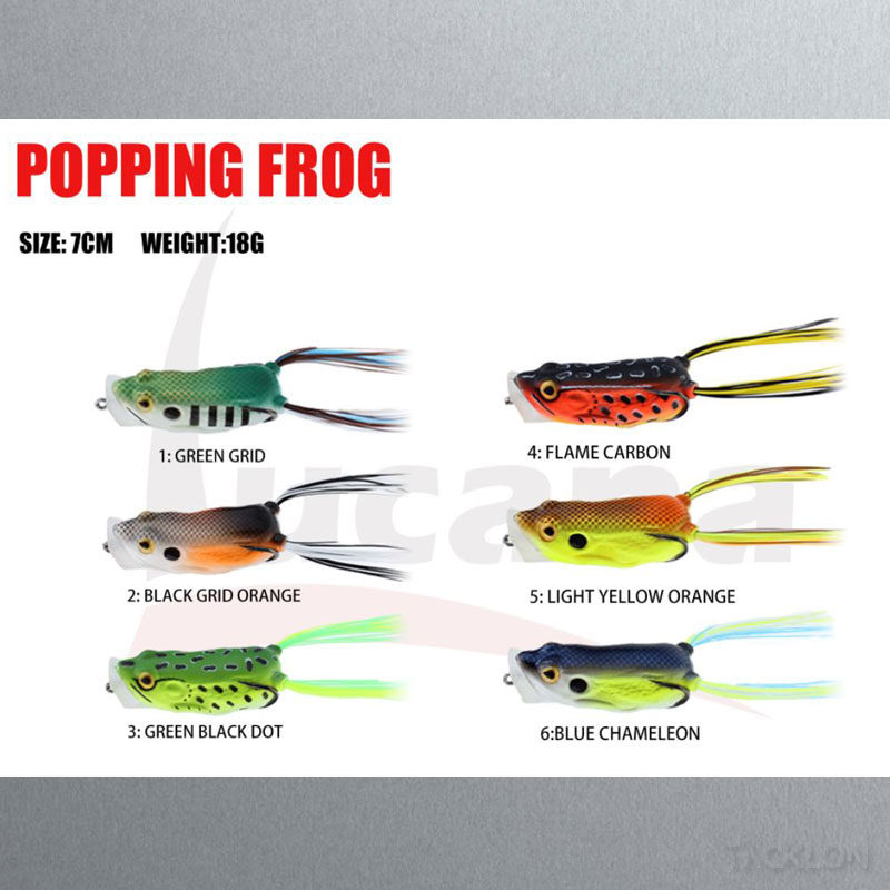 LUCANA POPPING FROG LURE 18G 70MM