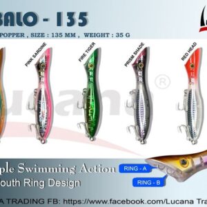 Lucana Sabalo 135mm Popper Lure