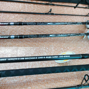 LUCANA WILD BLACK SPINNING FISHING ROD 10FT