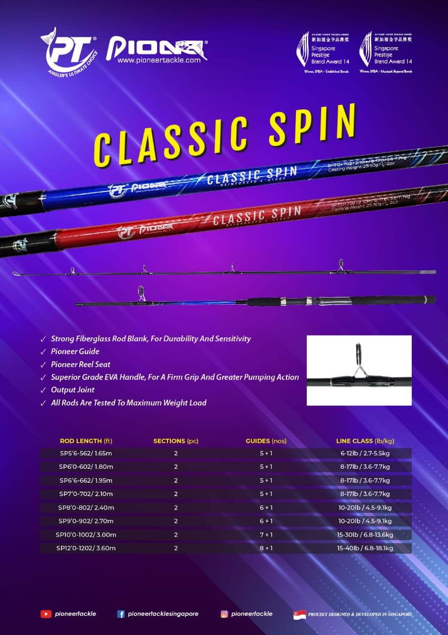 PIONEER CLASSIC SPIN SPINNING ROD Price in India – Buy PIONEER CLASSIC SPIN  SPINNING ROD online at