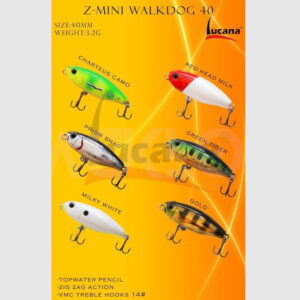 LUCANA Z-MINI WALKDOG 40 TOPWATER LURE 40MM 3.2G