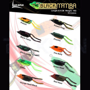 LUCANA BLACK MAMBA FROG LURE 18G 68MM