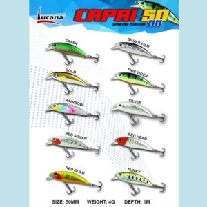 LUCANA CAPRI 50 SINKING MINNOW LURE 50MM 4G