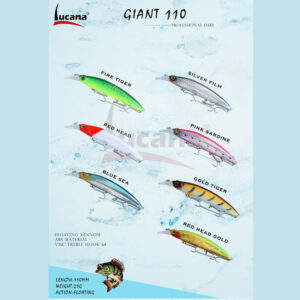 LUCANA GIANT 110 FLOATING MINNOW LURE 110MM 21G