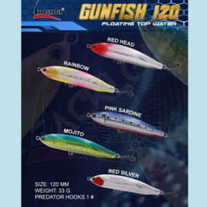 LUCANA GUNFISH 120 TOPWATER FLOATING LURE 120MM 33G
