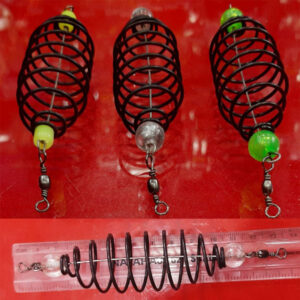 SINGLE SPRING FEEDER WITH SWIVELS 9CM 10G