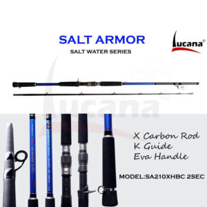 LUCANA SALT ARMOR BAITCASTING FISHING ROD 7FT