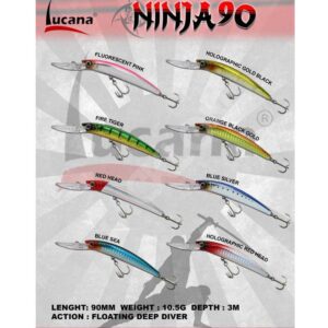 LUCANA NINJA 90 MINNOW LURE 10.5G 90MM