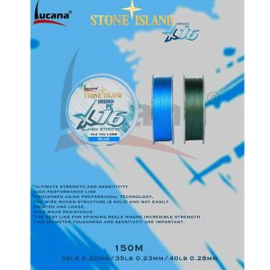LUCANA STONE ISLAND 16X BRAIDED LINE 150M