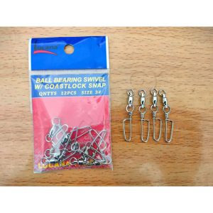 Lucana Ball Bearing Swivel W/ CoastLock Snap 1Packet