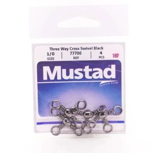 Mustad Barrel 3 way Cross Swivel 1Piece